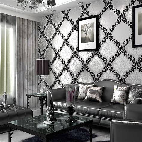Grey Living Room Wallpaper
