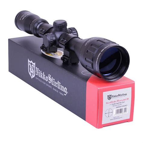 Nikko Stirling Mountmaster 4-12x50 PX ADJ Illuminated Reticule Riflescope With Mounts NMMI41250AO