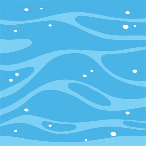 Download Free Cartoon Style Blue Water Surface Template - Vector Templates - HD Stock Images