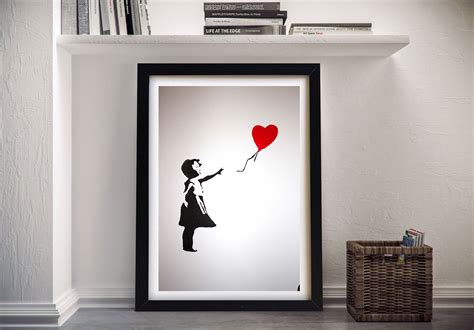 Balloon Girl With Heart Banksy Artwork on Canvas Melbourne Australia