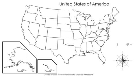 Blank US map quiz - Blank US map game (Northern America - Americas)