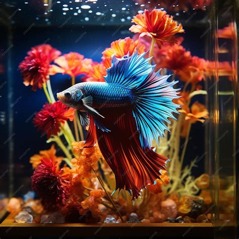 Premium Photo | Beautiful betta fish in aquarium