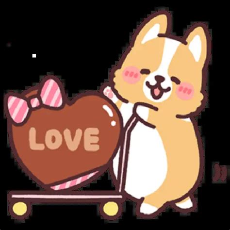 Sticker Maker - Corgi love