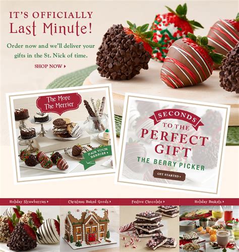 Chocolate Covered Strawberries, Gift Baskets, Cupcakes | Shari's Berries Chocolate Dipped ...