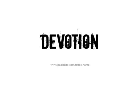 Devotion Feeling Name Tattoo Designs - Tattoos with Names