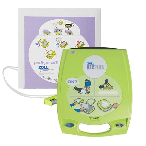 ZOLL AED Plus + Pedi Padz II (Electrode Pads for Pediatric) - AED Indonesia