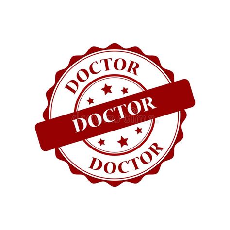 Doctor stamp illustration stock vector. Illustration of design - 107879510