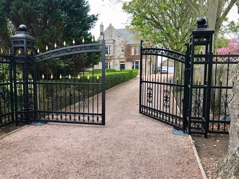 Electric Decorative Wrought Iron Driveway Gates Fife | Scotland | Wrought iron driveway gates ...