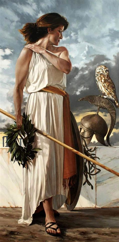 Look, girl, spear, shield, art, goddess, athena HD wallpaper | Pxfuel