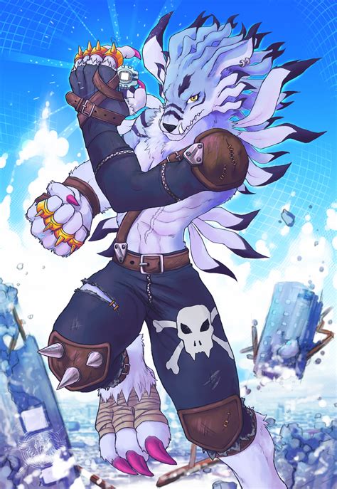 Weregarurumon by Rakkigaru on DeviantArt