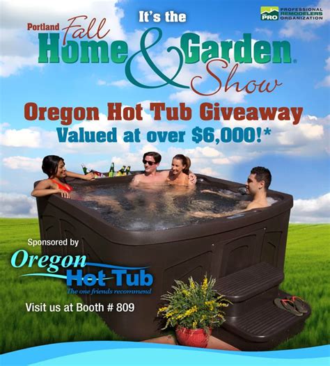 Oregon Hot Tub Giveaway #homeshowhottub | Hot tub, Autumn home, Garden show