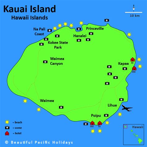 Map Kauai Island - Share Map