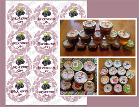 Homemade Blackberry Jam Labels Mason Jar Jam and Jelly Tags - Etsy