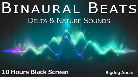 Binaural Beats & Black Screen | Delta & Nature Sounds | DEEP SLEEP SOUNDS | 10 Hours - YouTube