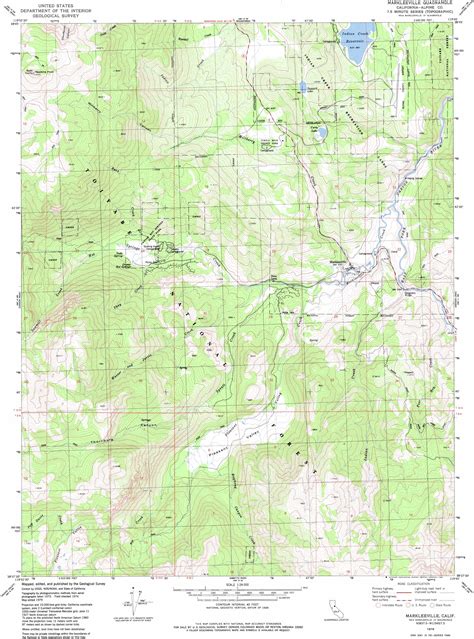 Markleeville topographic map, CA - USGS Topo Quad 38119f7