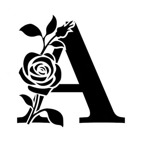 Flor letra ilustración a | Premium Vector #Freepik #vector #alfabeto-floral #alfabeto-flores # ...