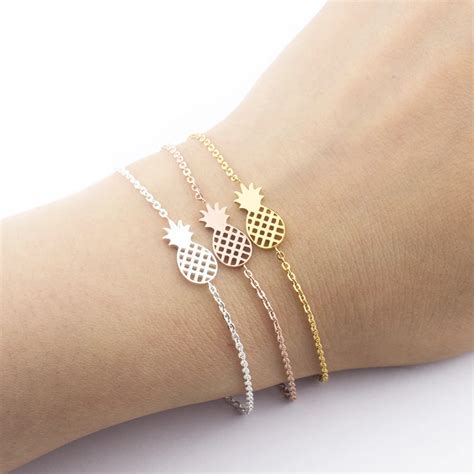 Minimalism Pineapple Bracelet For Women Dainty Gifts BFF Jewelry 2017 ...