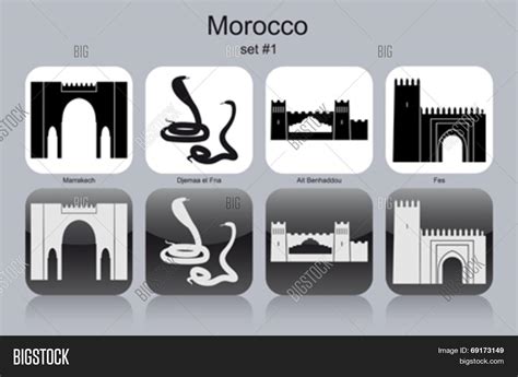 Landmarks Morocco. Vector & Photo (Free Trial) | Bigstock