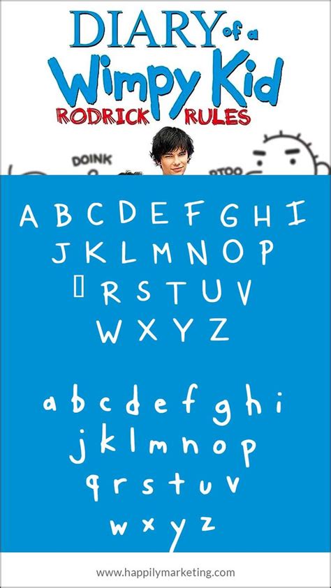 Diary of a Wimpy Kid Font | Kid fonts, Wimpy kid, Wimpy