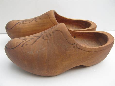 Vintage Dutch Wooden Clogs