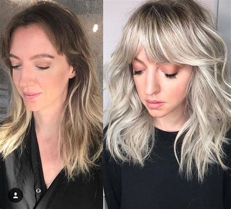 before & after bangs | Hair transformation, Ash hair color, Dramatic hair