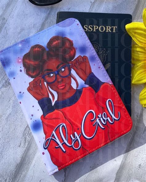 Personalized Passport Cover for African American Women, Passport Holder ...