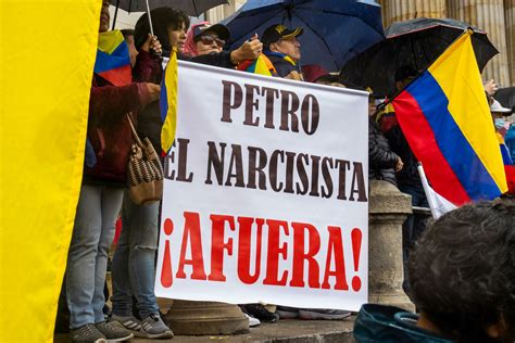 BOGOTA, COLOMBIA, 19 JULY 2023. Peaceful protest of the members of the active reserve of the ...