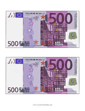 Five Hundred Euro Note Obverse