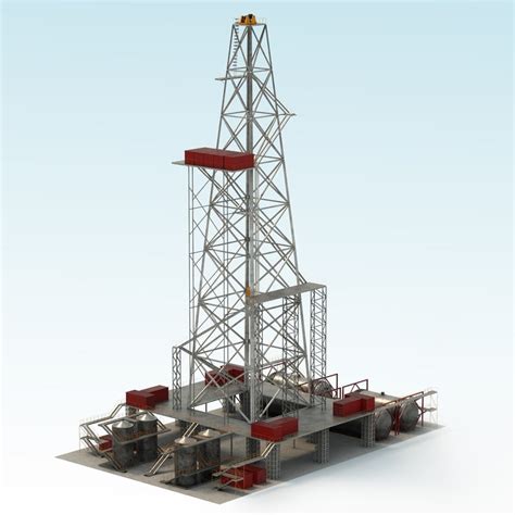 drilling rig 3d model