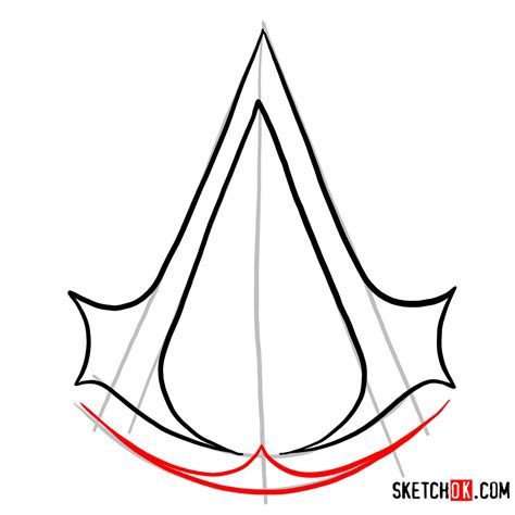 How To Draw The Logo Of Assassins Assassins Creed Sketchok Easy | My XXX Hot Girl