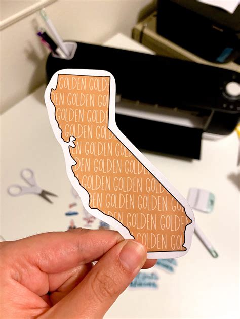 California Sticker State Sticker CA Sticker Golden State | Etsy