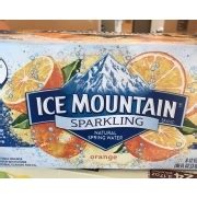 Ice Mountain Sparkling Natural Spring Water, Orange: Calories, Nutrition Analysis & More | Fooducate