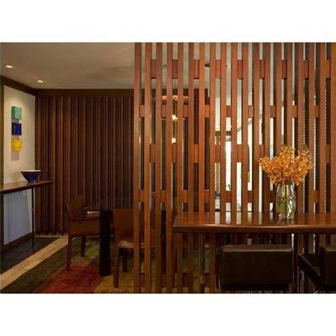 Brown Mango Wood Wooden Partition Screen, 1 Panel, Polished at Rs 180/square feet in New Delhi