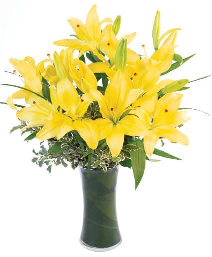 Yellow Lilies Bouquet in Stoughton, WI - STOUGHTON FLORAL