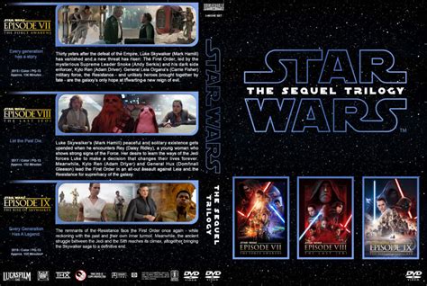 Star Wars - The Sequel Trilogy R1 Custom DVD Cover - DVDcover.Com