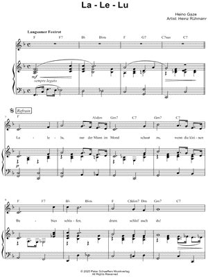 "La - Le - Lu" Sheet Music - 8 Arrangements Available Instantly ...