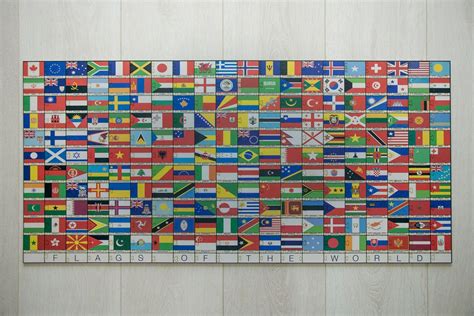 Flags of the World Puzzle Heirloom Puzzles Wooden Jigsaw - Etsy