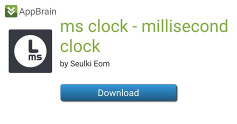 ms clock - millisecond clock for iPhone - Free App Download