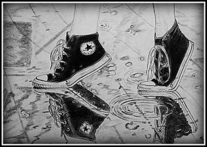 converse shoes sketch pencil sketch – Mohit Rai's Art