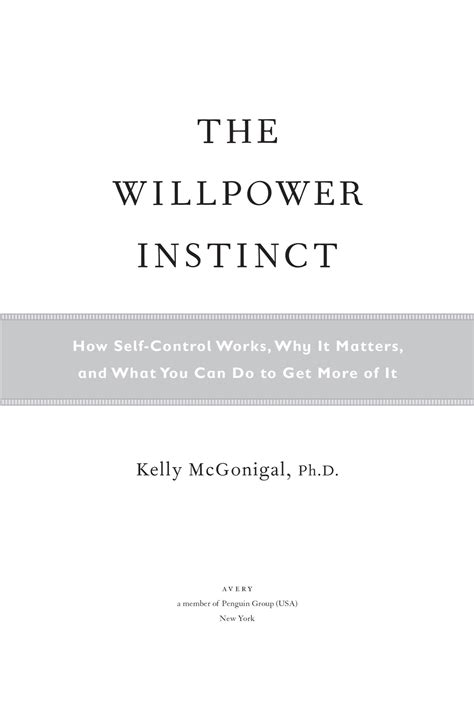 The Willpower Instinct eBook - Shopbooknow