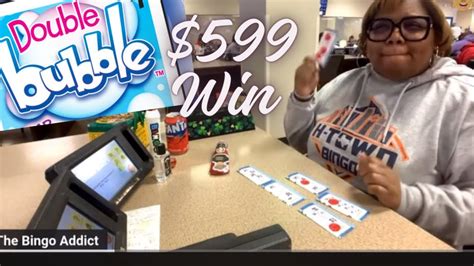 $599 Double Bubble Bingo Pull Tab Win #Bingo #BingoAddict - YouTube