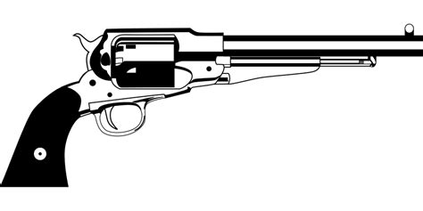 Revolver Remington Pistol Wild · Free vector graphic on Pixabay