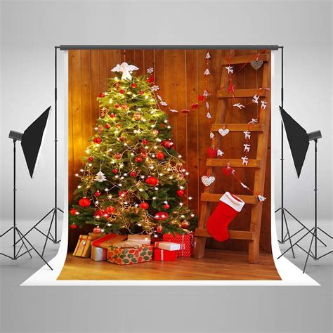 HelloDecor Polyester Fabric 5x7ft Merry Christmas Photography Backdrops ...