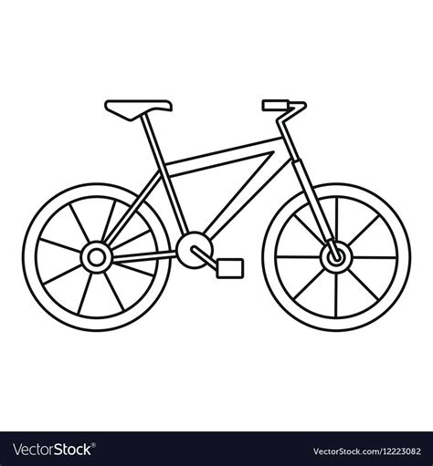 Bicycle icon. Outline illustration of bicycle vector icon for web. Download a Free Preview or ...