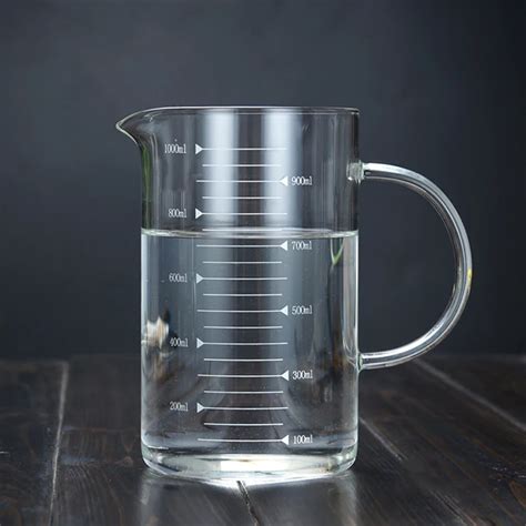 33oz/1000ml Clear Borosilicate Glass Measuring Cup With Handle - Buy 100ml Measuring Cup,Glass ...
