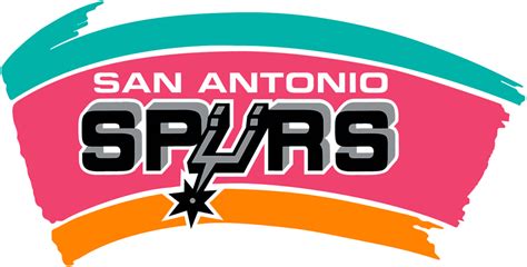 San Antonio Spurs Primary Logo (1989/90-2001/02) - Spurs in black with ...