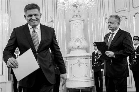 [Slovakia] Robert Fico immediately after handing in his resignation as Prime Minister. (Yes, he ...