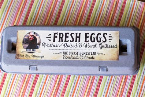 Meet Our Flock - Custom Photo Egg Carton Labels – Authentic Heirlooms