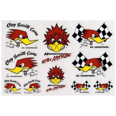 Mr. Horsepower Decal Assortment Sheet - Mr. Horsepower Apparel