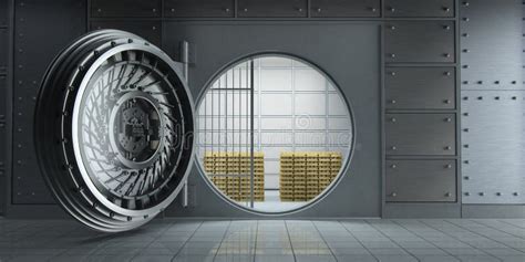 Gold bars in Vault stock illustration. Illustration of vault - 24759794